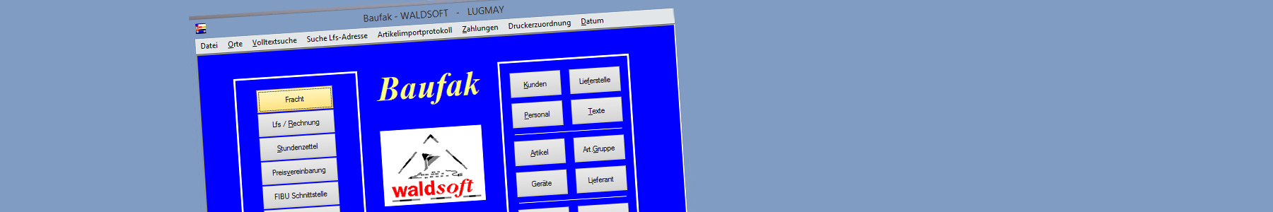 waldsoft Software Baufak